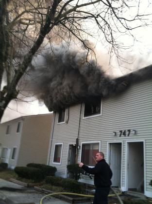 " Structure Fire" 747 Wrenn Rd Apt B 3/8/13